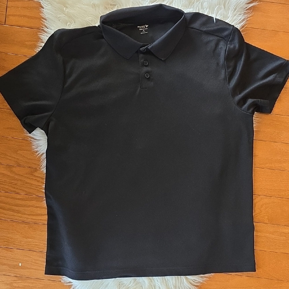 Old Navy Black Polo Shirt